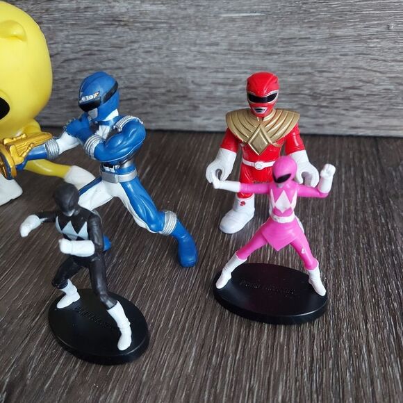 Power Rangers Action Figures- Red, Blue, Black & Yellow - Picture 2 of 3